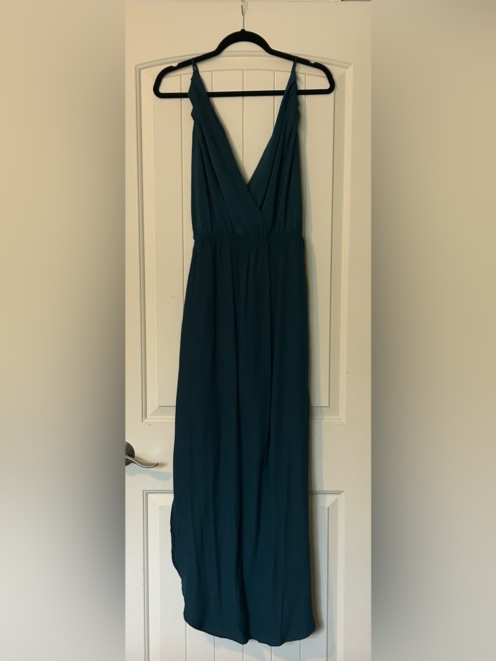 lovestitch Deep Teal V-Neck Maxi Dress